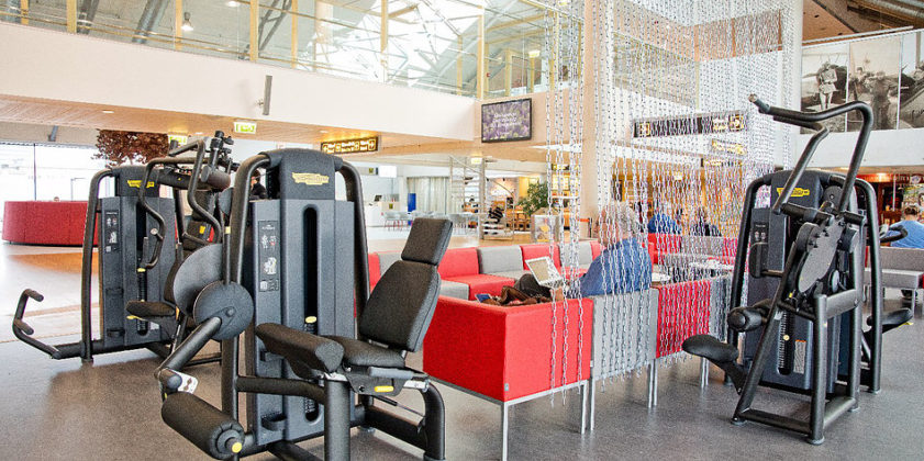 Фитнес-зона в аэропорту Таллина